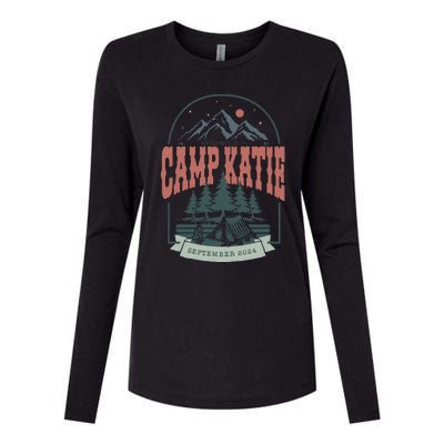 Vintage Camp Bachelorette Womens Cotton Relaxed Long Sleeve T-Shirt