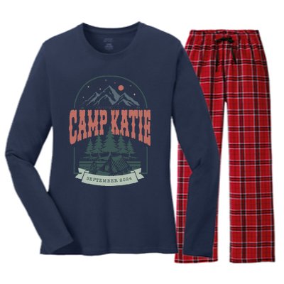 Vintage Camp Bachelorette Women's Long Sleeve Flannel Pajama Set 