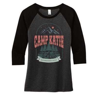 Vintage Camp Bachelorette Women's Tri-Blend 3/4-Sleeve Raglan Shirt