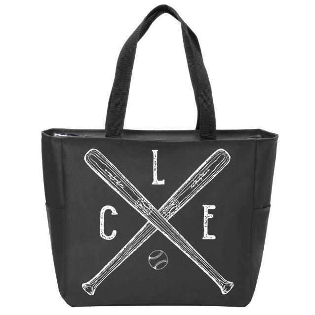 Vintage Cleveland Baseball Cleveland Ohio Zip Tote Bag