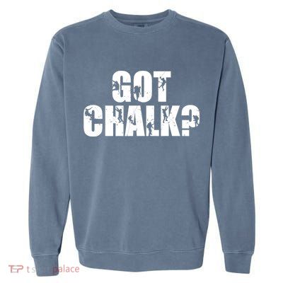 Vintage Climbing Bouldering Rock Climber Climbing Garment-Dyed Sweatshirt