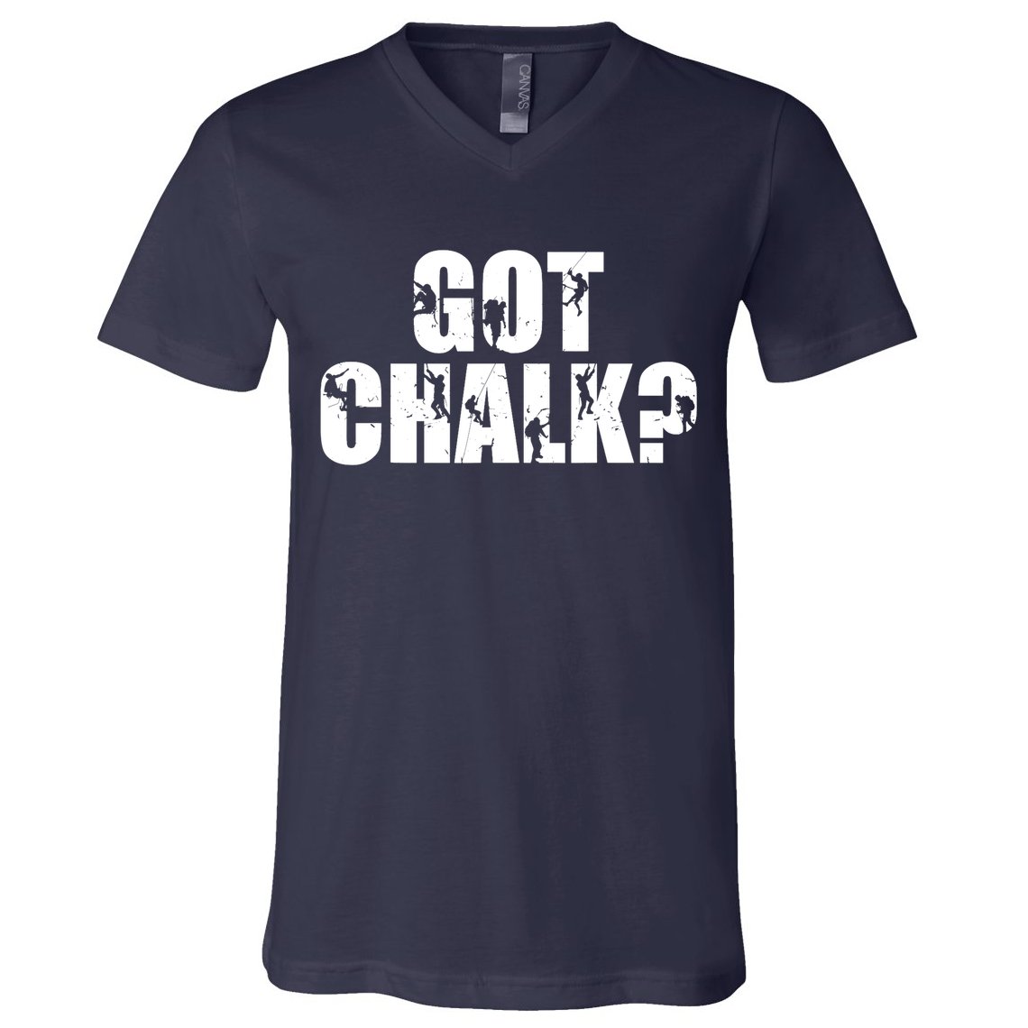 Vintage Climbing Bouldering Rock Climber Climbing V-Neck T-Shirt