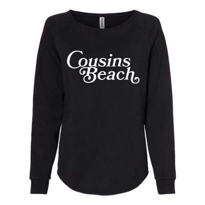 Vintage Cousins Beach Logo Womens California Wash Sweatshirt