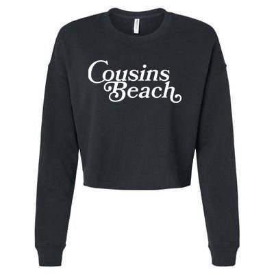 Vintage Cousins Beach Logo Cropped Pullover Crew