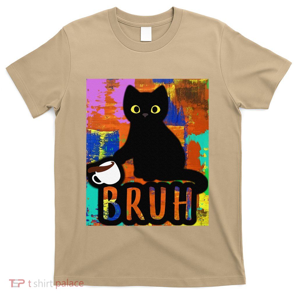 Vintage Cat Bruh Colorful Boy Girl Funny T-Shirt