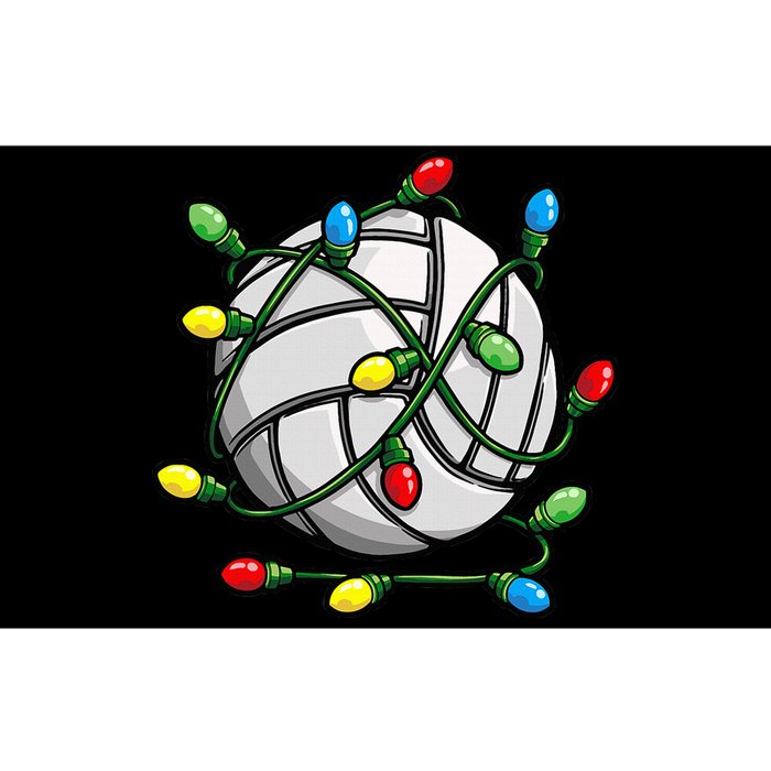 Volleyball Christmas Ball Xmas Lights Sport Bumper Sticker