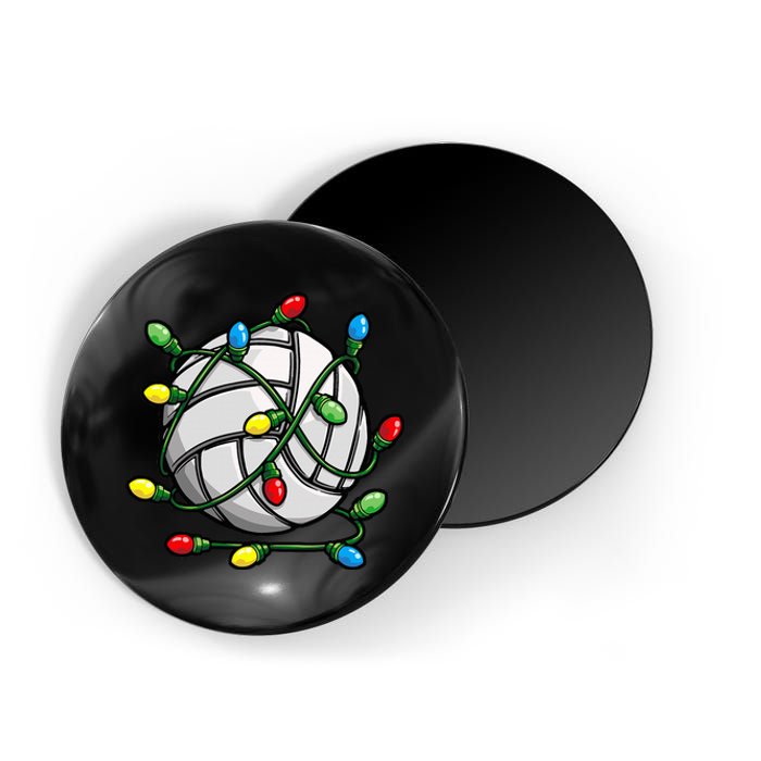 Volleyball Christmas Ball Xmas Lights Sport Magnet