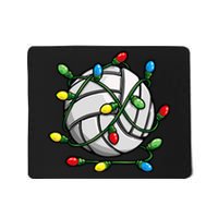 Volleyball Christmas Ball Xmas Lights Sport Mousepad