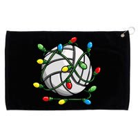 Volleyball Christmas Ball Xmas Lights Sport Grommeted Golf Towel