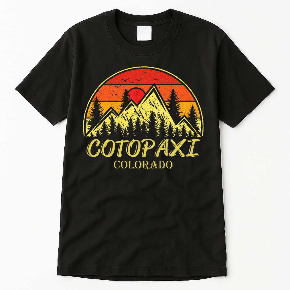 Vintage Cotopaxi Colorado Co Mountains Hike Hiking Souvenir Tall T-Shirt