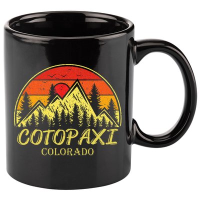 Vintage Cotopaxi Colorado Co Mountains Hike Hiking Souvenir 11oz C Handle Ceramic Mug