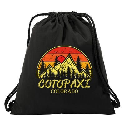 Vintage Cotopaxi Colorado Co Mountains Hike Hiking Souvenir Drawstring Bag