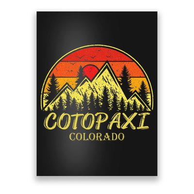Vintage Cotopaxi Colorado Co Mountains Hike Hiking Souvenir Poster