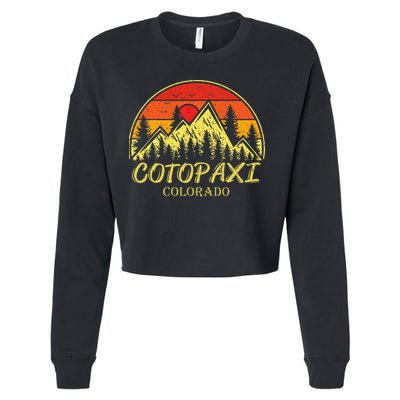 Vintage Cotopaxi Colorado Co Mountains Hike Hiking Souvenir Cropped Pullover Crew