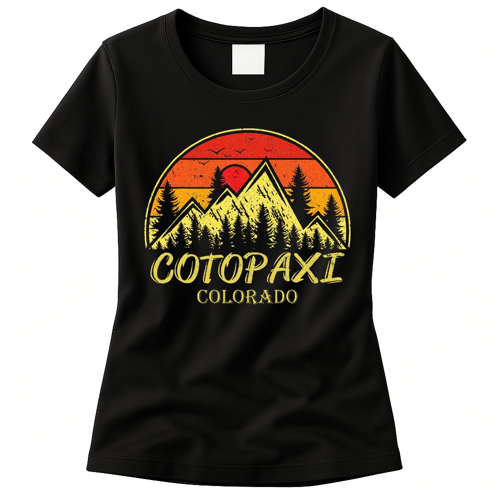 Vintage Cotopaxi Colorado Co Mountains Hike Hiking Souvenir Womens T-Shirt
