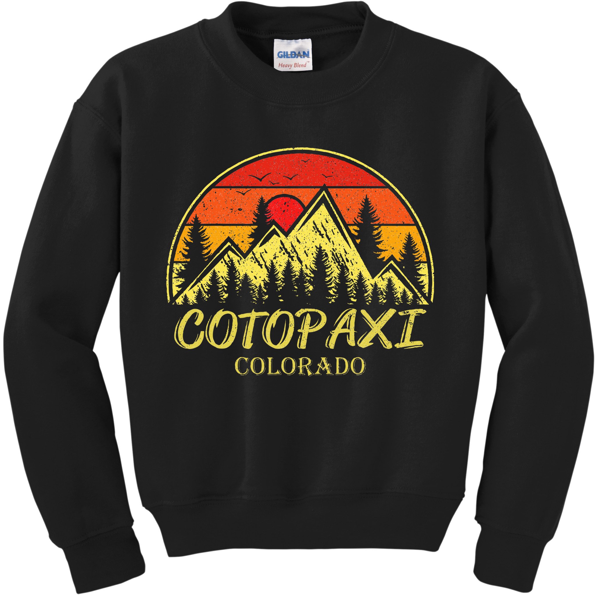Vintage Cotopaxi Colorado Co Mountains Hike Hiking Souvenir Kids Sweatshirt