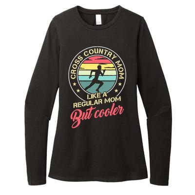 Vintage Cross Country Mom Like A Regular Mom But Cooler Womens CVC Long Sleeve Shirt