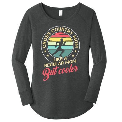 Vintage Cross Country Mom Like A Regular Mom But Cooler Women's Perfect Tri Tunic Long Sleeve Shirt