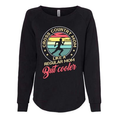 Vintage Cross Country Mom Like A Regular Mom But Cooler Womens California Wash Sweatshirt