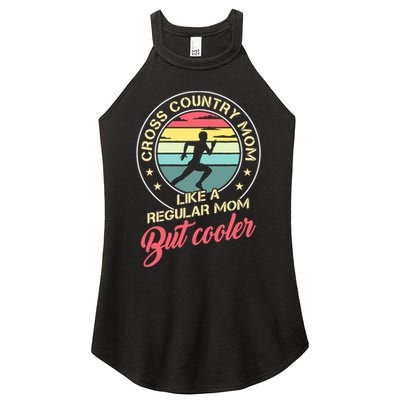 Vintage Cross Country Mom Like A Regular Mom But Cooler Women's Perfect Tri Rocker Tank