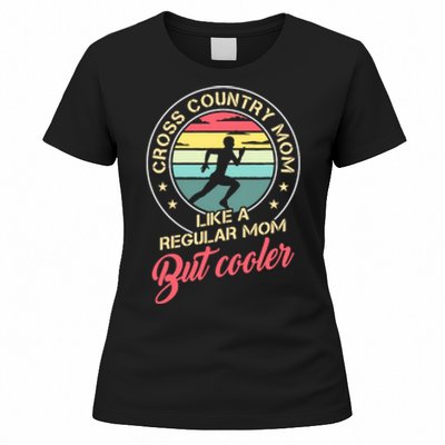 Vintage Cross Country Mom Like A Regular Mom But Cooler Women's T-Shirt