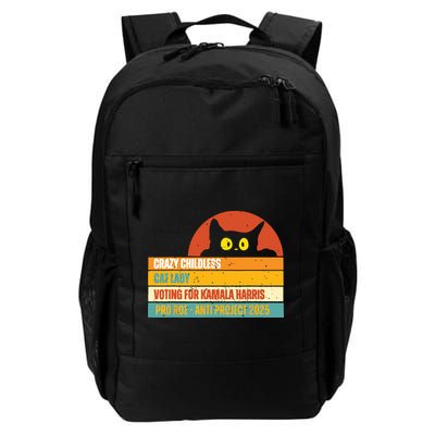 Vintage Childless Cat Ladies For Kamala Harris President 47 Backpack