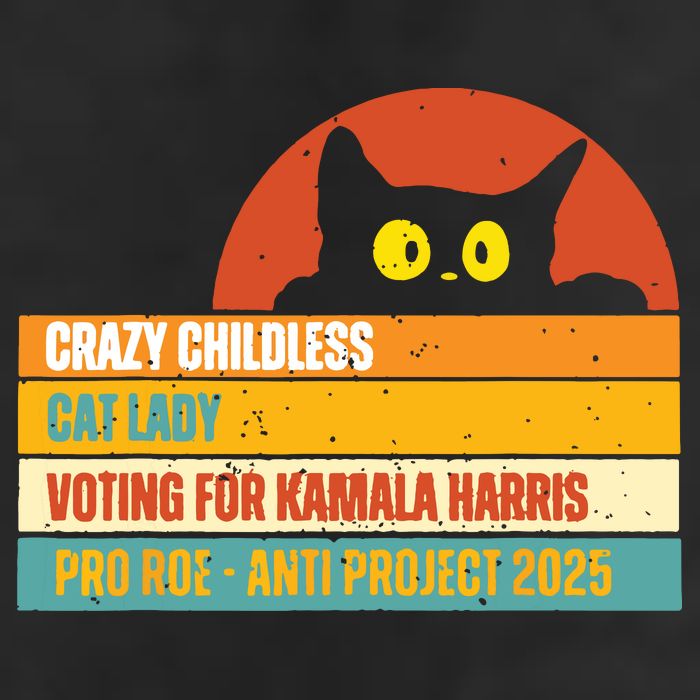 Vintage Childless Cat Ladies For Kamala Harris President 47 Beanie