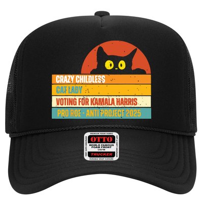 Vintage Childless Cat Ladies For Kamala Harris President 47 Hat