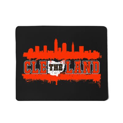 Vintage CLE Cleveland Skyline Mousepad