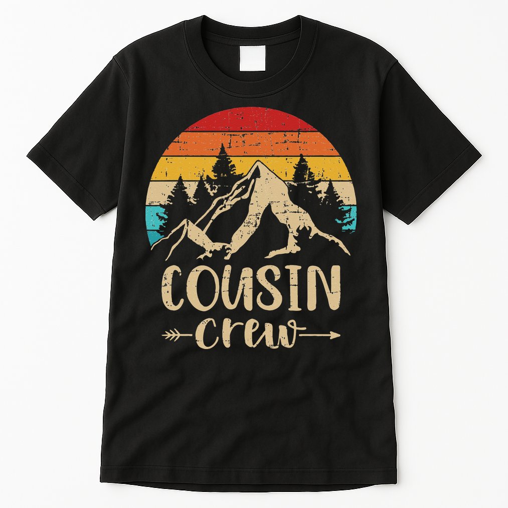 Vintage cousin crew summer camp mountains Tall T-Shirt