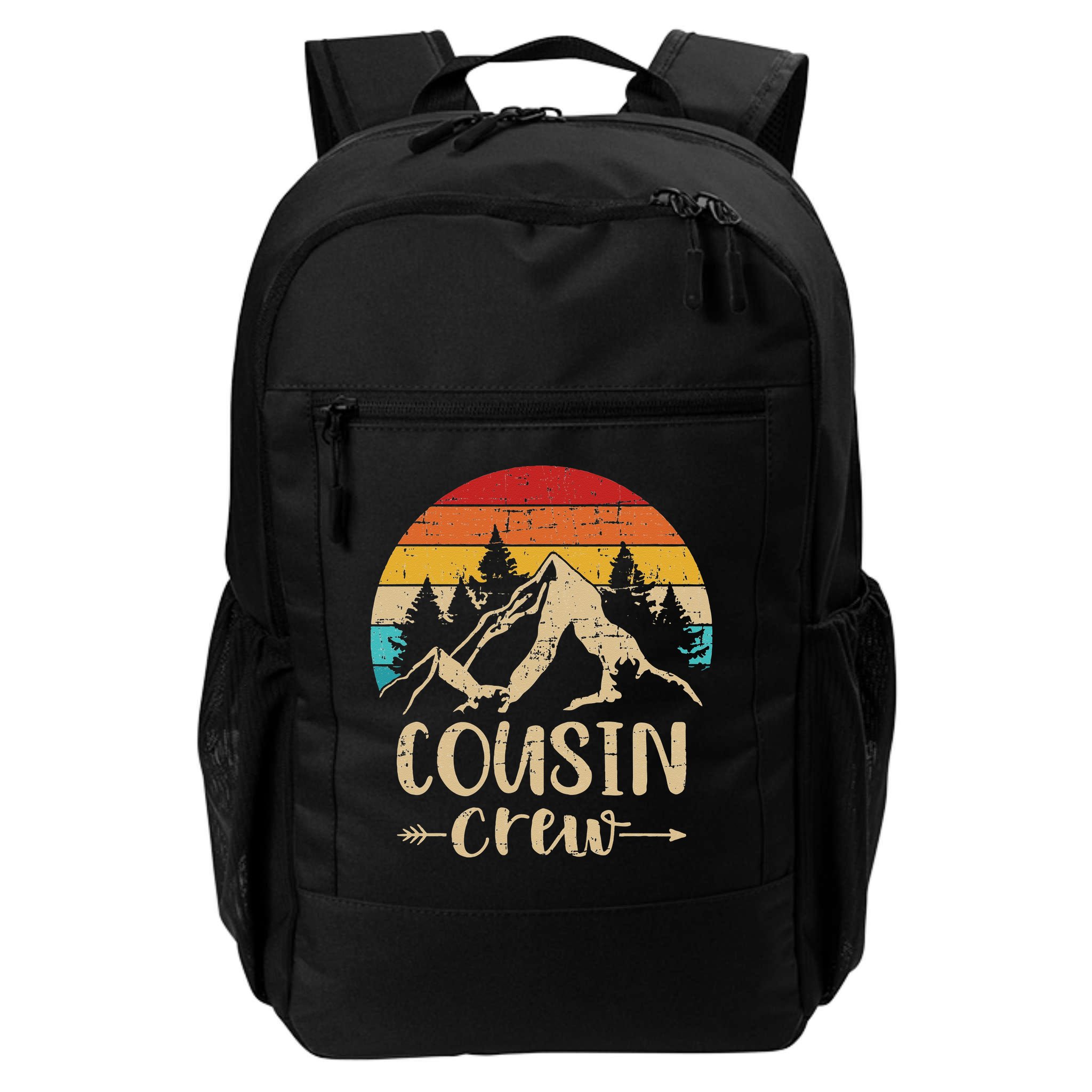 Vintage cousin crew summer camp mountains Backpack
