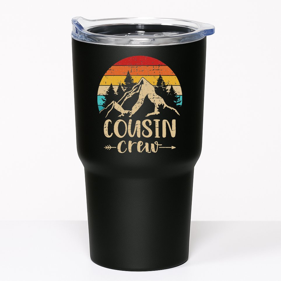 Vintage cousin crew summer camp mountains Tumbler