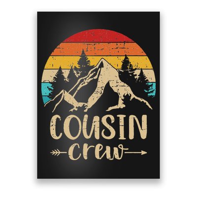 Vintage cousin crew summer camp mountains Poster