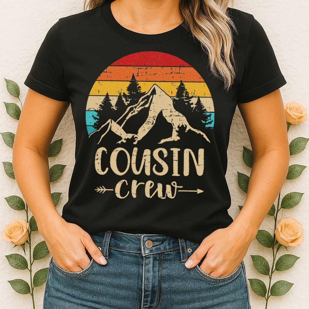 Vintage cousin crew summer camp mountains Womens T-Shirt