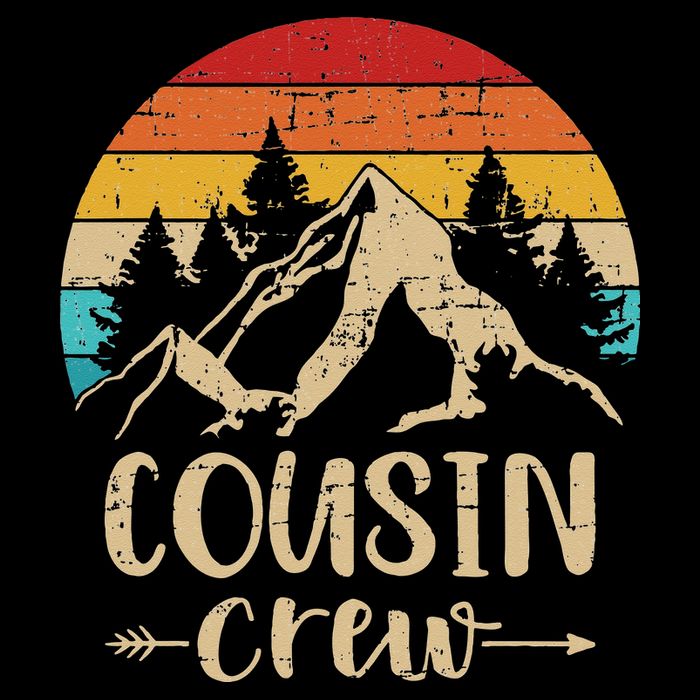 Vintage cousin crew summer camp mountains Womens T-Shirt