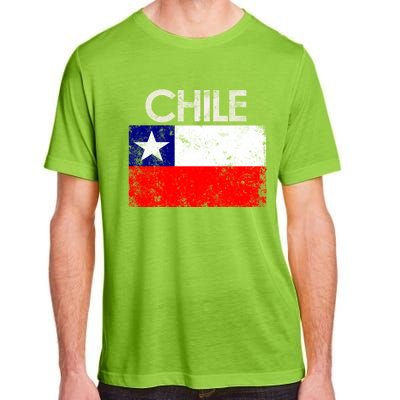 Vintage Chile Chilean Flag Pride Gift Great Gift Adult ChromaSoft Performance T-Shirt