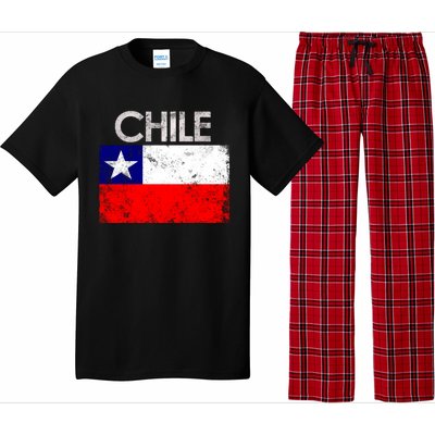 Vintage Chile Chilean Flag Pride Gift Great Gift Pajama Set