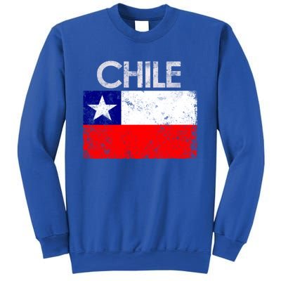 Vintage Chile Chilean Flag Pride Gift Great Gift Sweatshirt