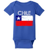 Vintage Chile Chilean Flag Pride Gift Great Gift Baby Bodysuit