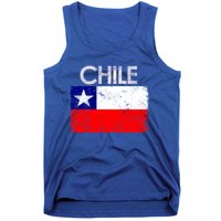 Vintage Chile Chilean Flag Pride Gift Great Gift Tank Top