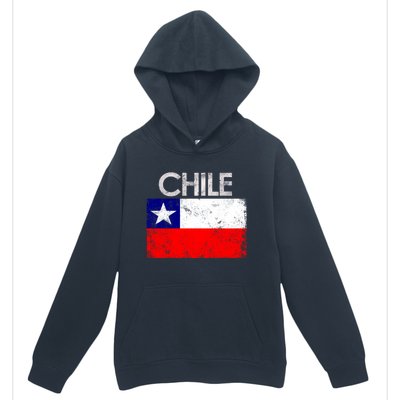 Vintage Chile Chilean Flag Pride Gift Great Gift Urban Pullover Hoodie