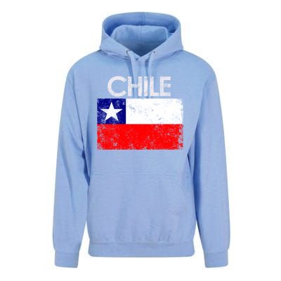 Vintage Chile Chilean Flag Pride Gift Great Gift Unisex Surf Hoodie