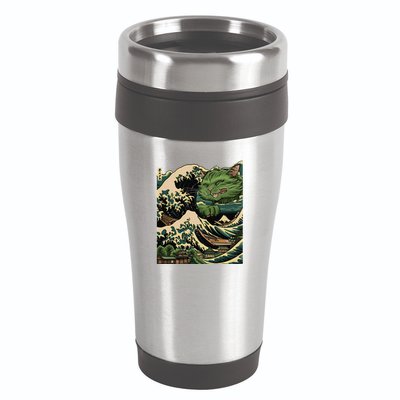 Vintage Catzilla Cat Terror Reigns 16oz Travel Tumbler