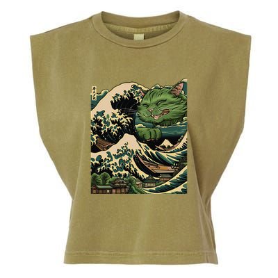 Vintage Catzilla Cat Terror Reigns Garment-Dyed Women's Muscle Tee