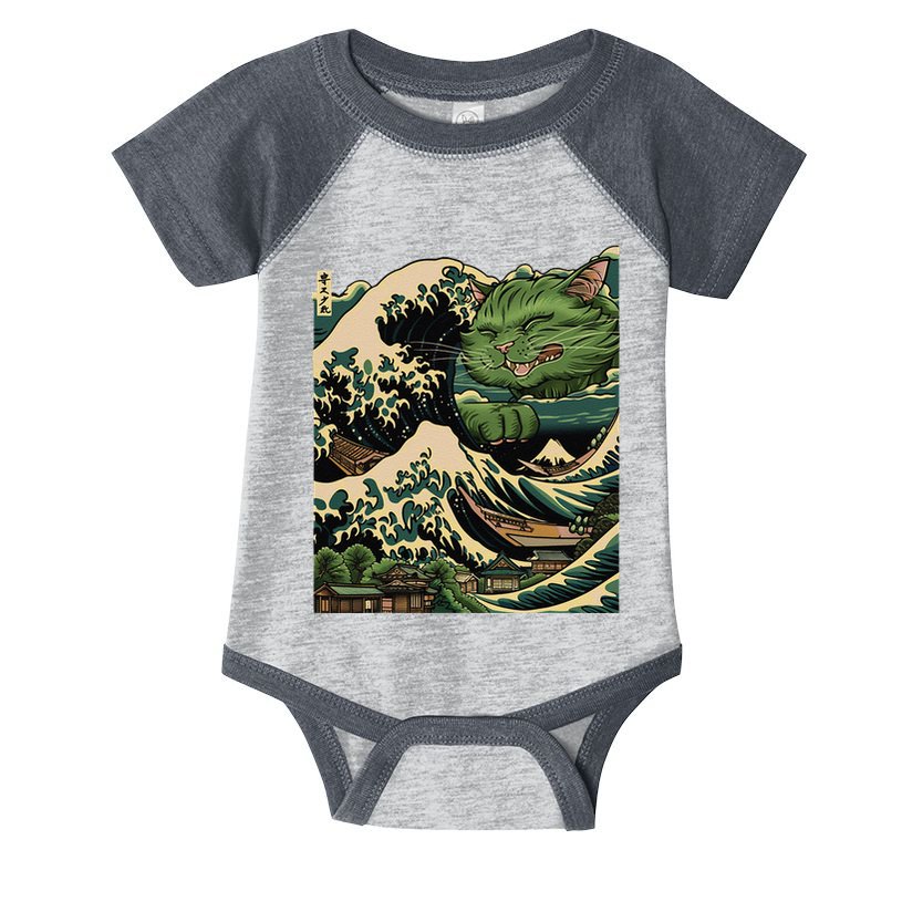 Vintage Catzilla Cat Terror Reigns Infant Baby Jersey Bodysuit