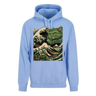 Vintage Catzilla Cat Terror Reigns Unisex Surf Hoodie