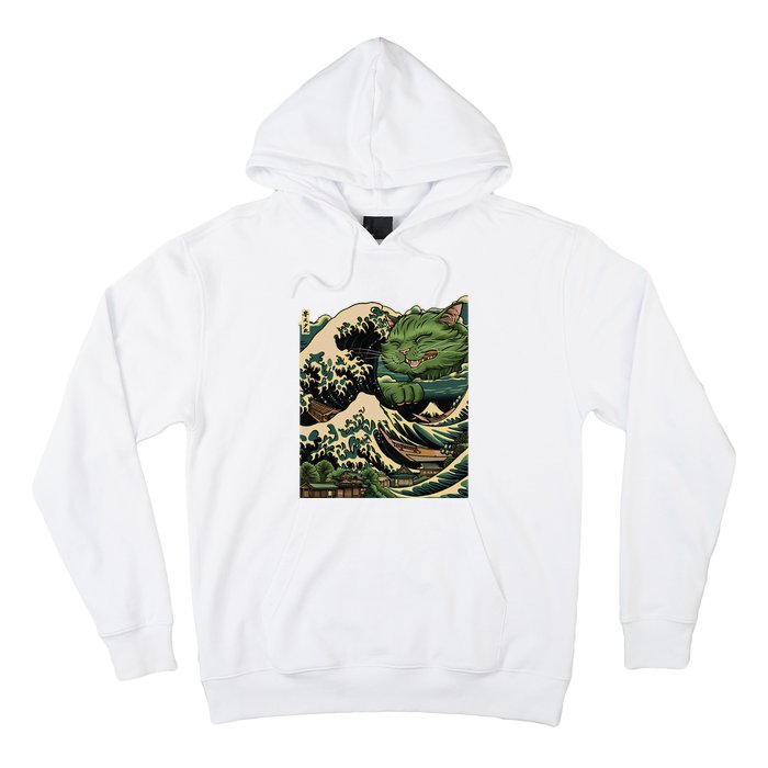 Vintage Catzilla Cat Terror Reigns Hoodie