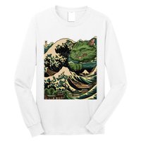 Vintage Catzilla Cat Terror Reigns Long Sleeve Shirt