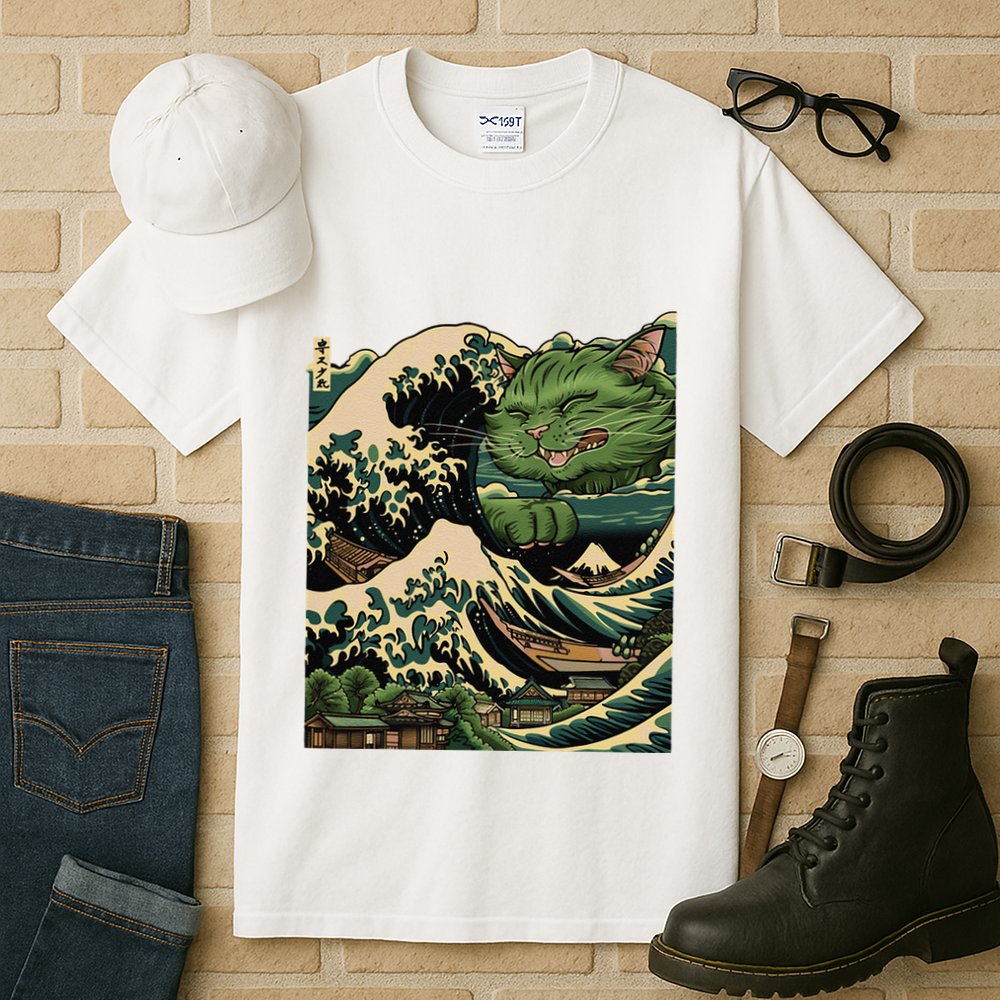 Vintage Catzilla Cat Terror Reigns Tall T-Shirt