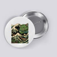 Vintage Catzilla Cat Terror Reigns Button